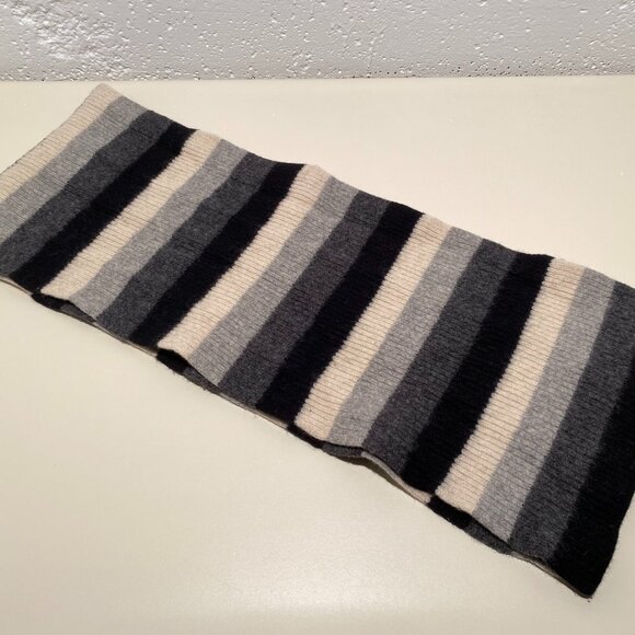 Gap Unisex Lambswool Striped Knit Scarf - Picture 3 of 5
